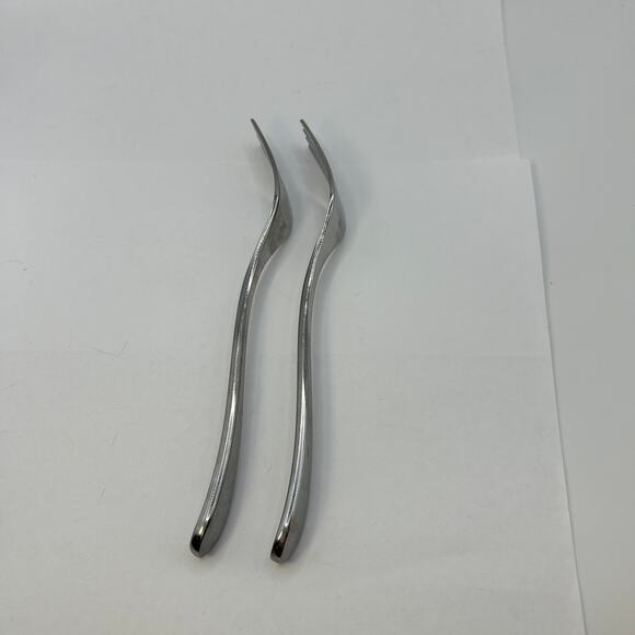 2 Individual Salad Fork Brynley Mikasa 7 1/8" Modern Simple Minimalist - Picture 2 of 6